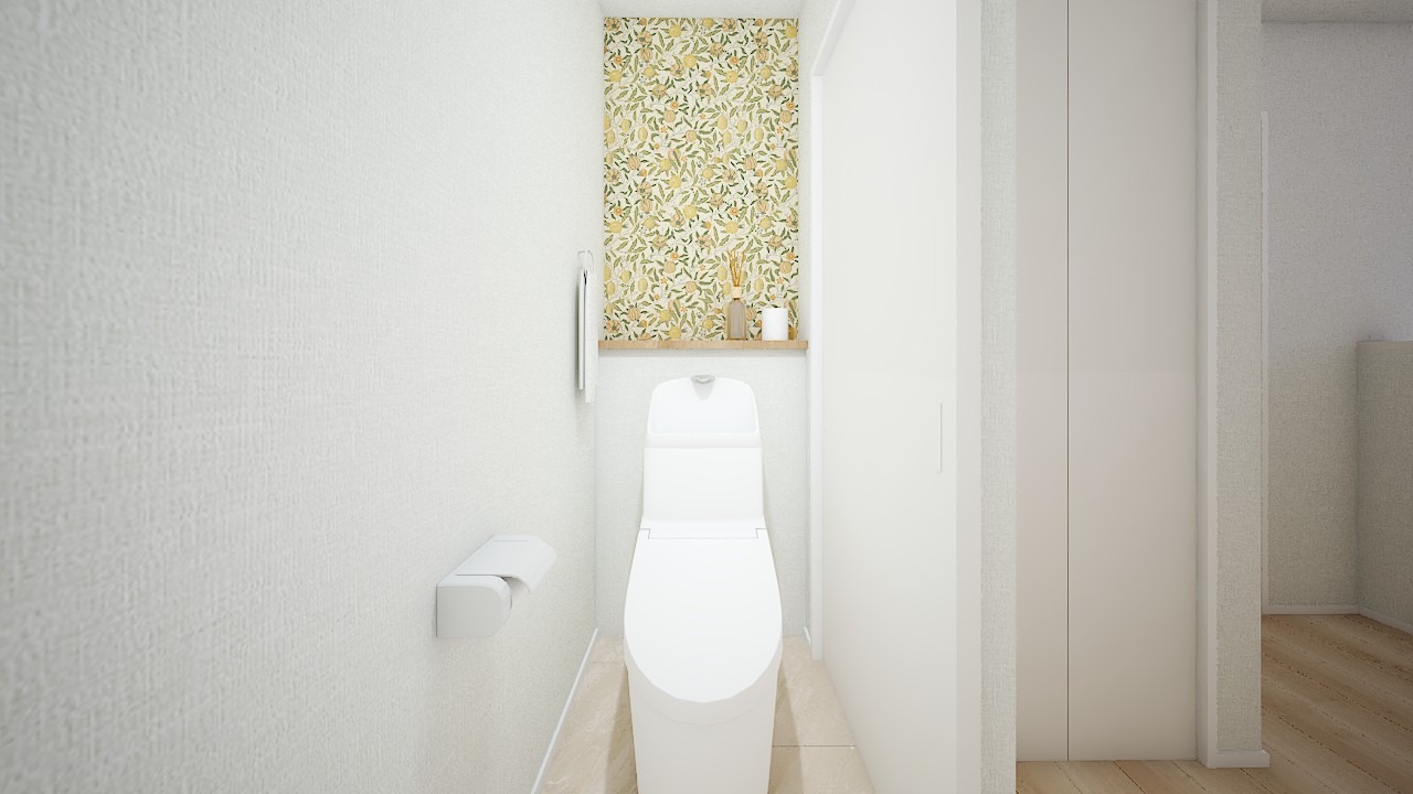 内観イメージ（２階トイレ）
※温水洗浄便座タイプ