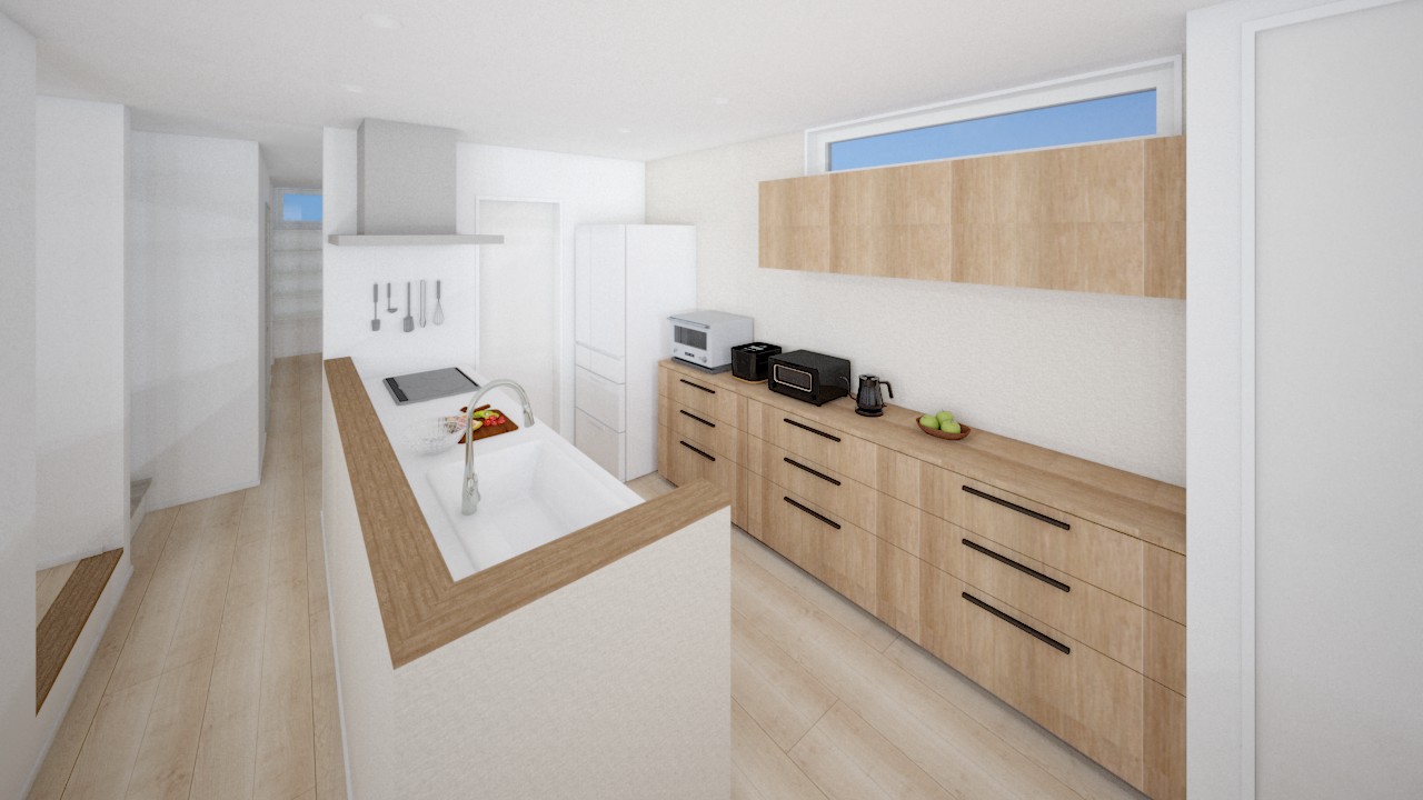 内観イメージ（キッチン・食器棚）