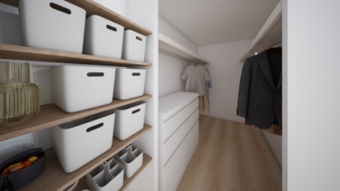 内観イメージ（ウォークインクローゼット）
・・・収納力が自慢。「４帖分」あり！！