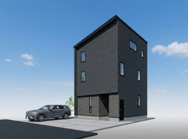 【外観完成イメージ（北東側）】