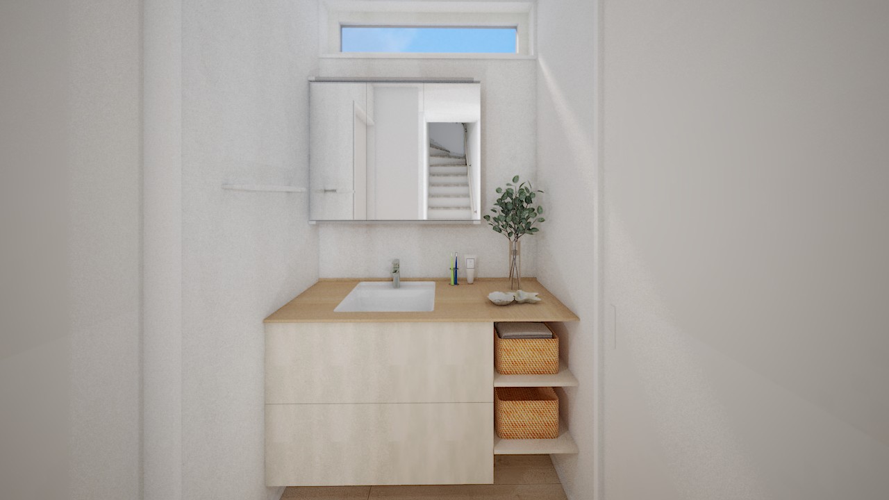 内観イメージ（洗面コーナー）
・・・オシャレな造作洗面台