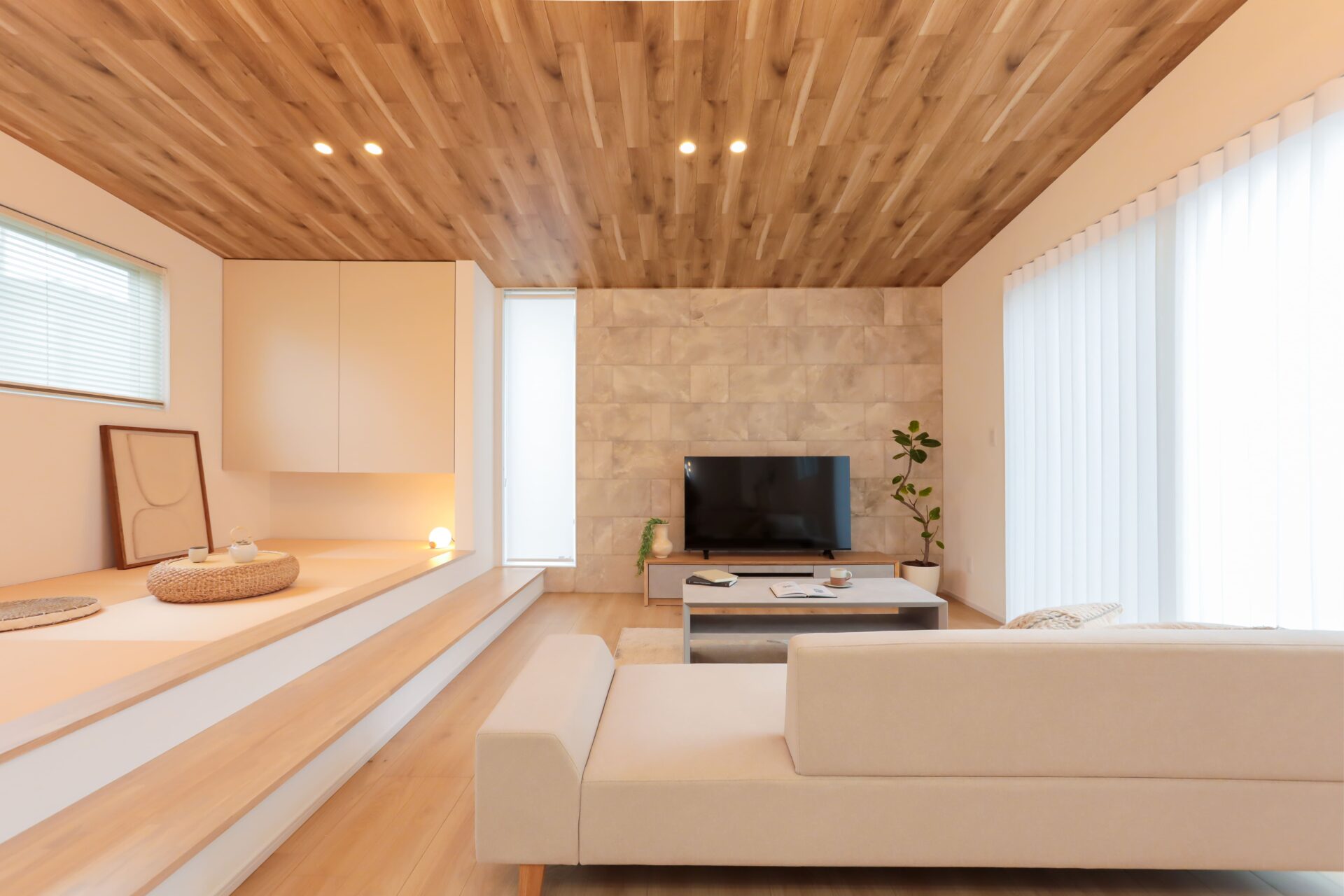 開放感と多機能な共有スペース