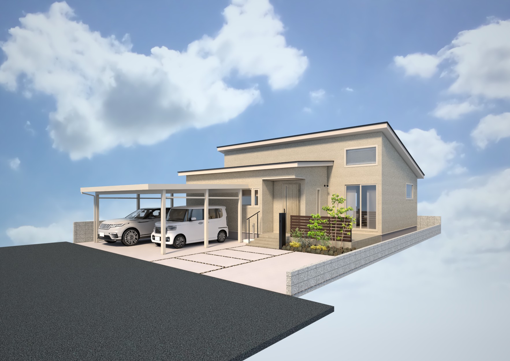 外観イメージ（南西側）