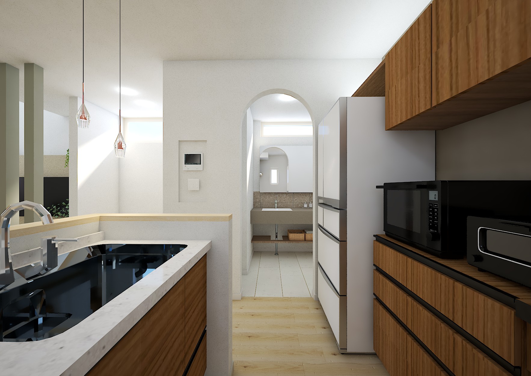 モダンな素材感