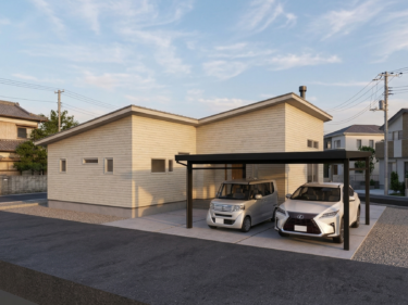 土間リビングと高天井が広がる薪ストーブの平屋（五泉市五泉）