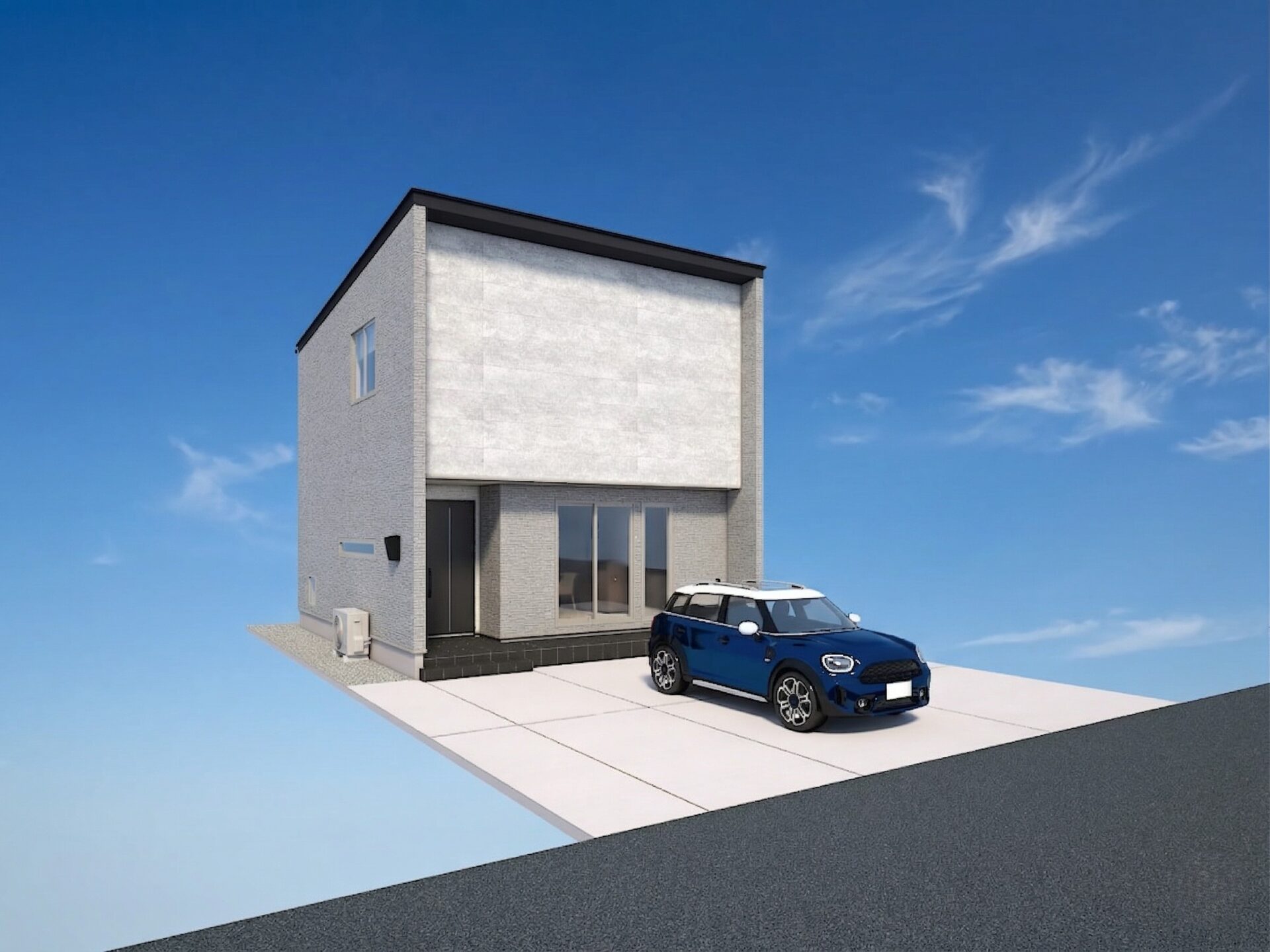 ■外観イメージ（南西側より）