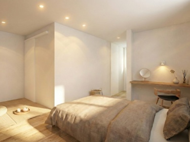 一段上げて、くつろぎの特別空間に仕上げた「小上がり主寝室＋ヌック」