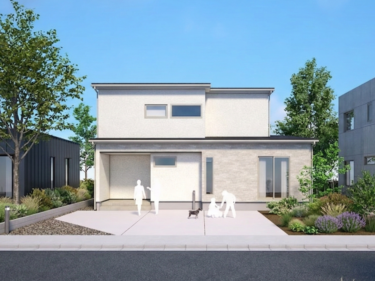 ２０帖超の開放感と、家族をつなぐ「見守りヌック」のある住まい（越前市馬上免町）