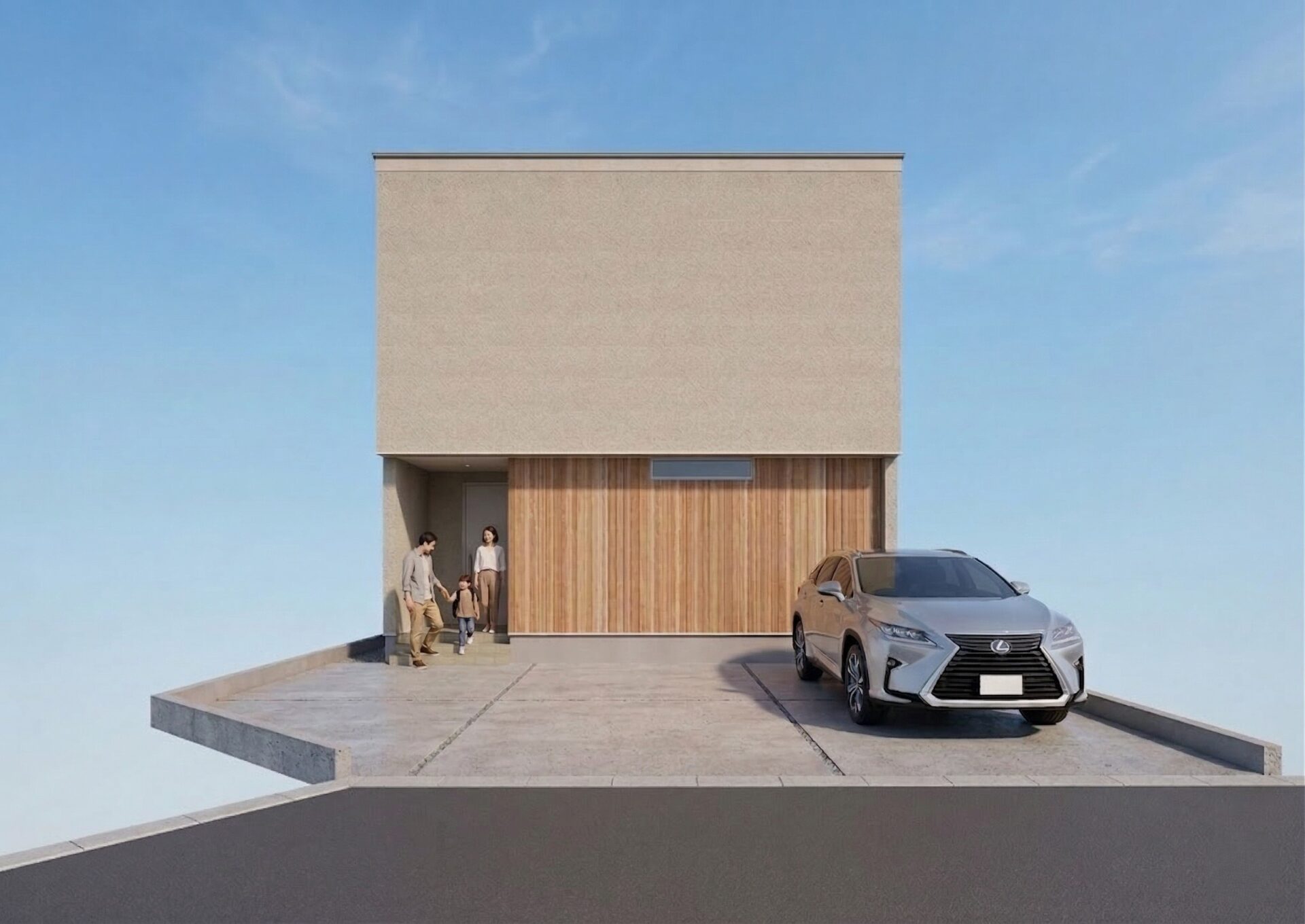 外観イメージ（正面）

※掲載のCGパースは完成イメージのため、実際の仕様・色味等とは異なる場合があります。