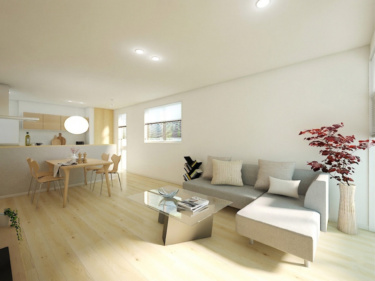 ■内観イメージ（ＬＤＫ）

※掲載のＣＧパースは完成イメージのため、実際の仕様・色味等とは異なる場合があります。