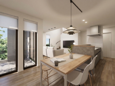 ■内観完成イメージ（ダイニング・タイルデッキ）