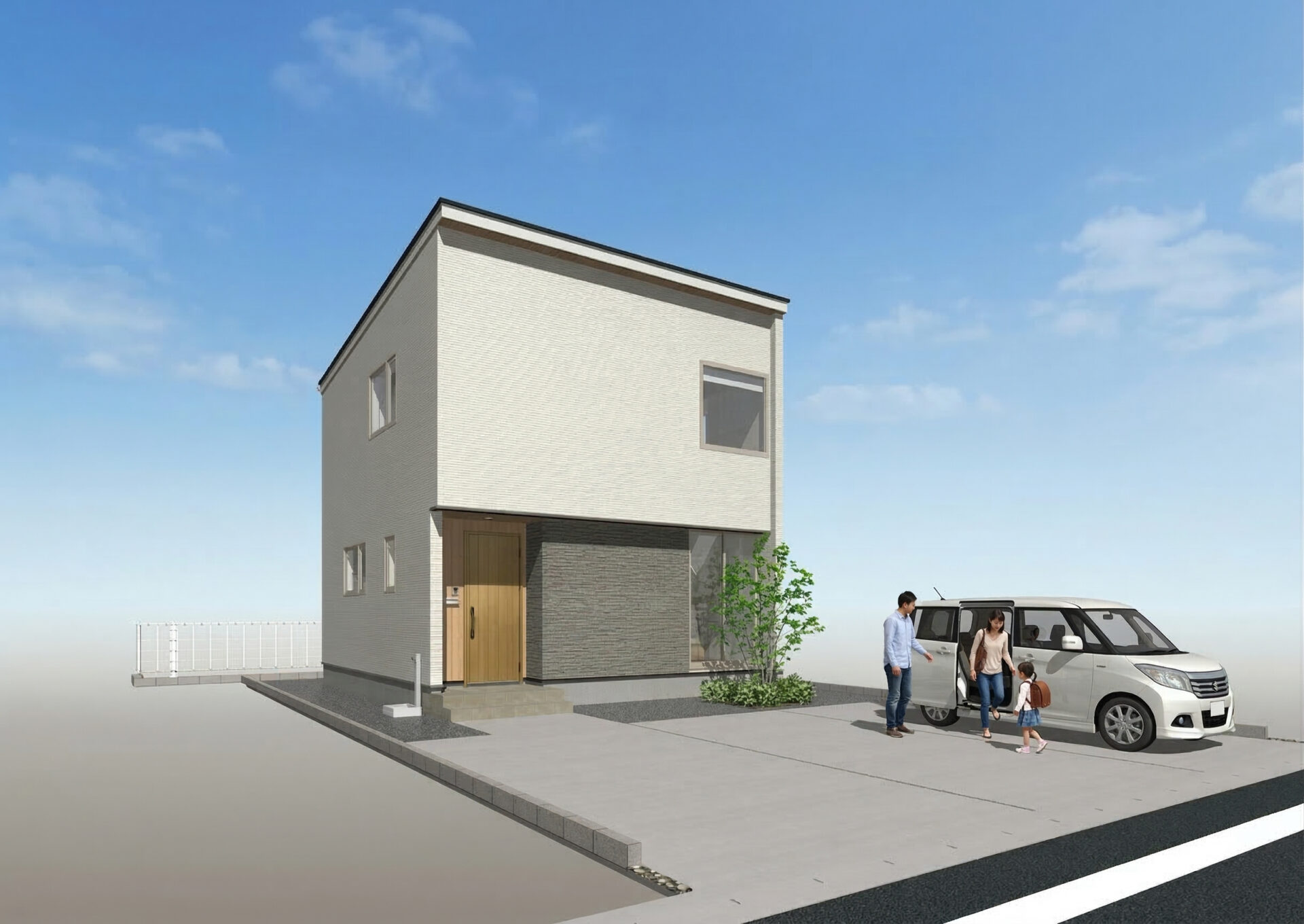 ■外観イメージ（南西側より）