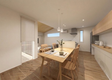 内観イメージ（ＬＤＫ／ダイニング側）