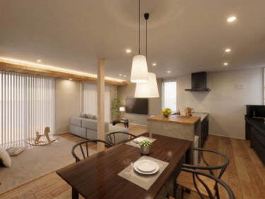 お子様の遊び場や寛ぎの場に最適な、リビング横の畳スペース。