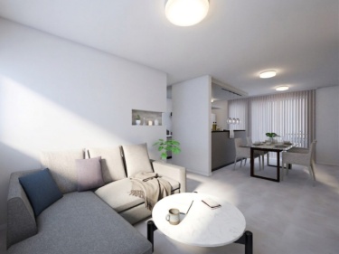 ■内観イメージ（ＬＤＫ）

※掲載のＣＧパースは完成イメージのため、実際の仕様・色味等とは異なる場合があります。