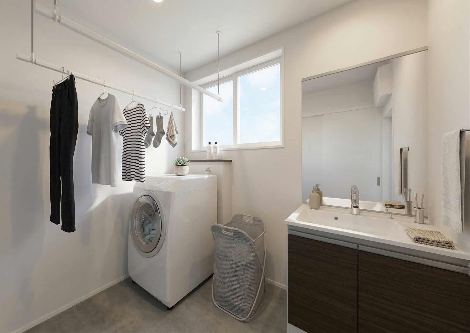 ■内観イメージ（洗面脱衣 兼 サンルーム）