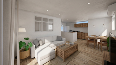 白を基調とした空間が光を反射し、お部屋全体を明るくのびやかに演出します