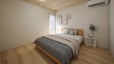 シンプルながら上質な寝室空間