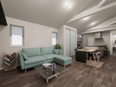 勾配天井が創り出す、のびやかで贅沢な住空間