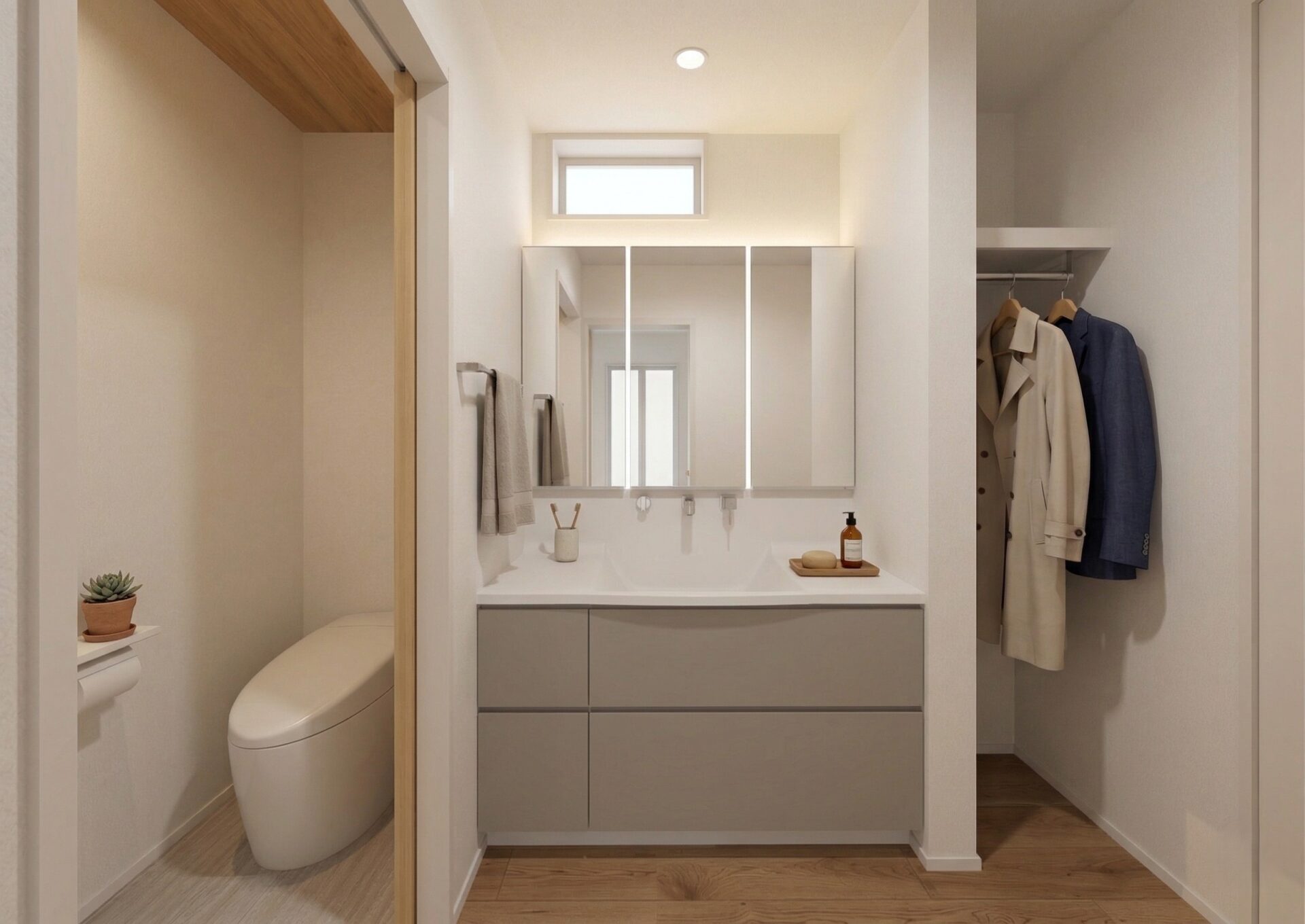 内観イメージ（洗面所・トイレ）