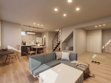 空間を有効活用、どこにいても家族の気配を感じられます