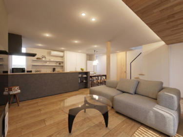 畳コーナーと合わせて２２．６帖の大空間！光が降り注ぐ明るいＬＤＫ。