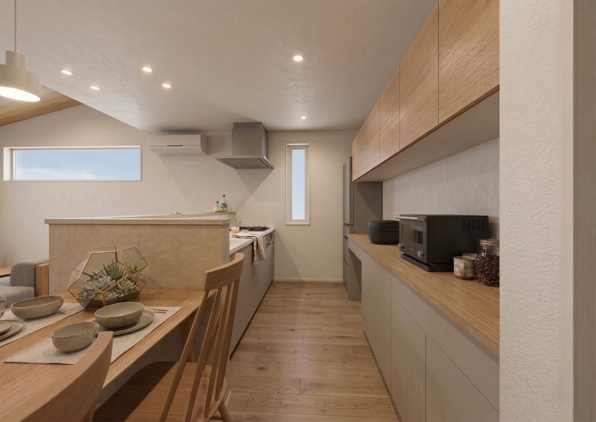 内観イメージ（システムキッチン・カップボード）