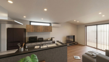 内観イメージ（リビング・キッチン）