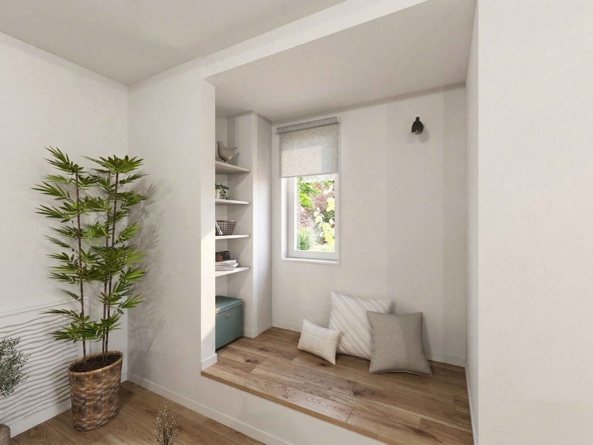 リビング横のお一人様くつろぎ「ヌック」スペース