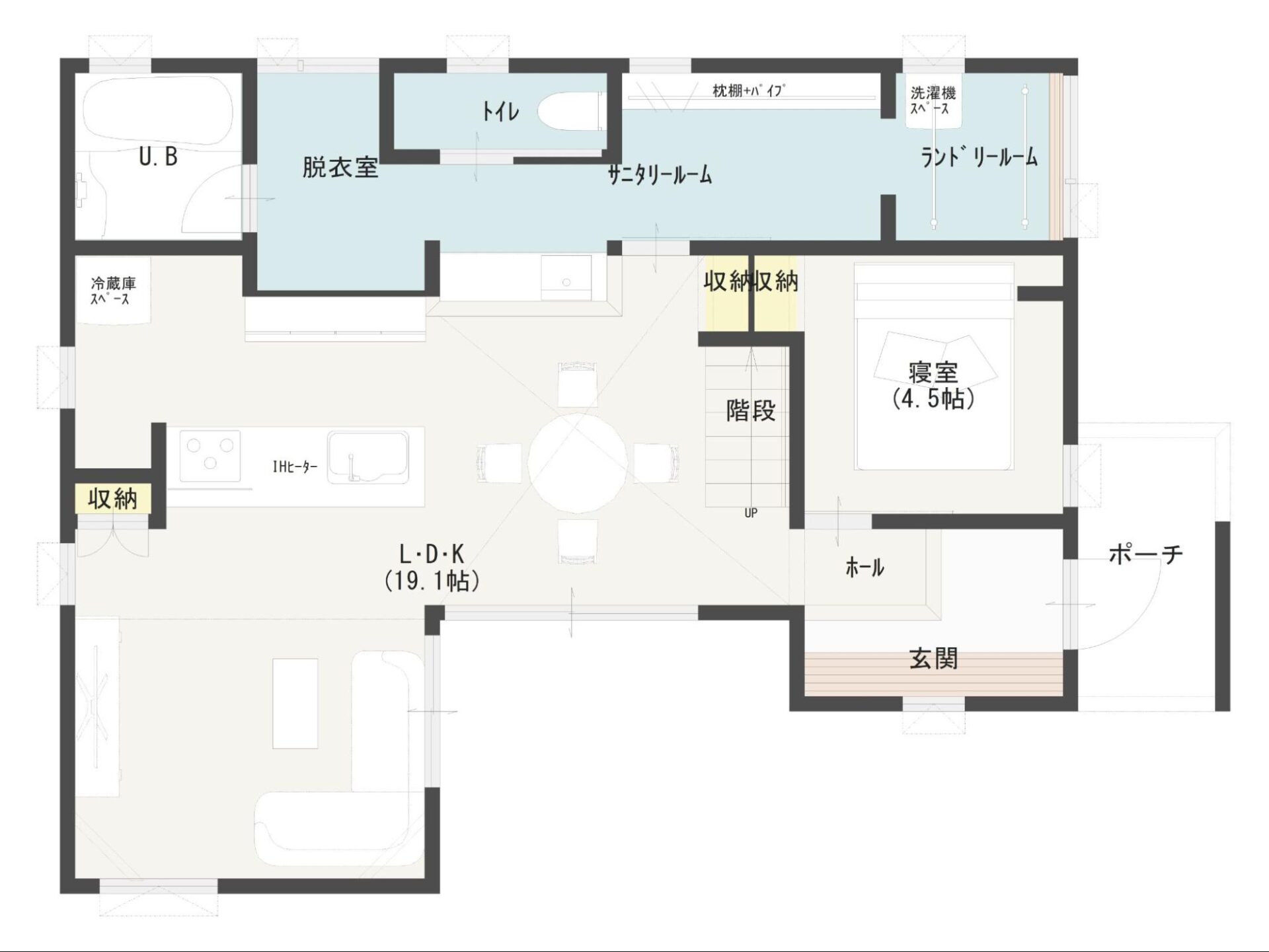富山県の施工事例間取り