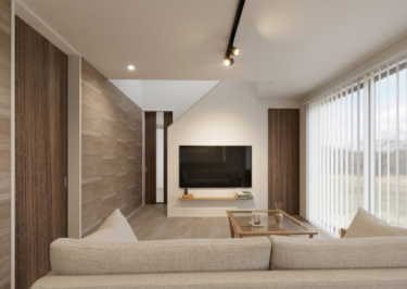 ■内観イメージ（リビングからの眺め）