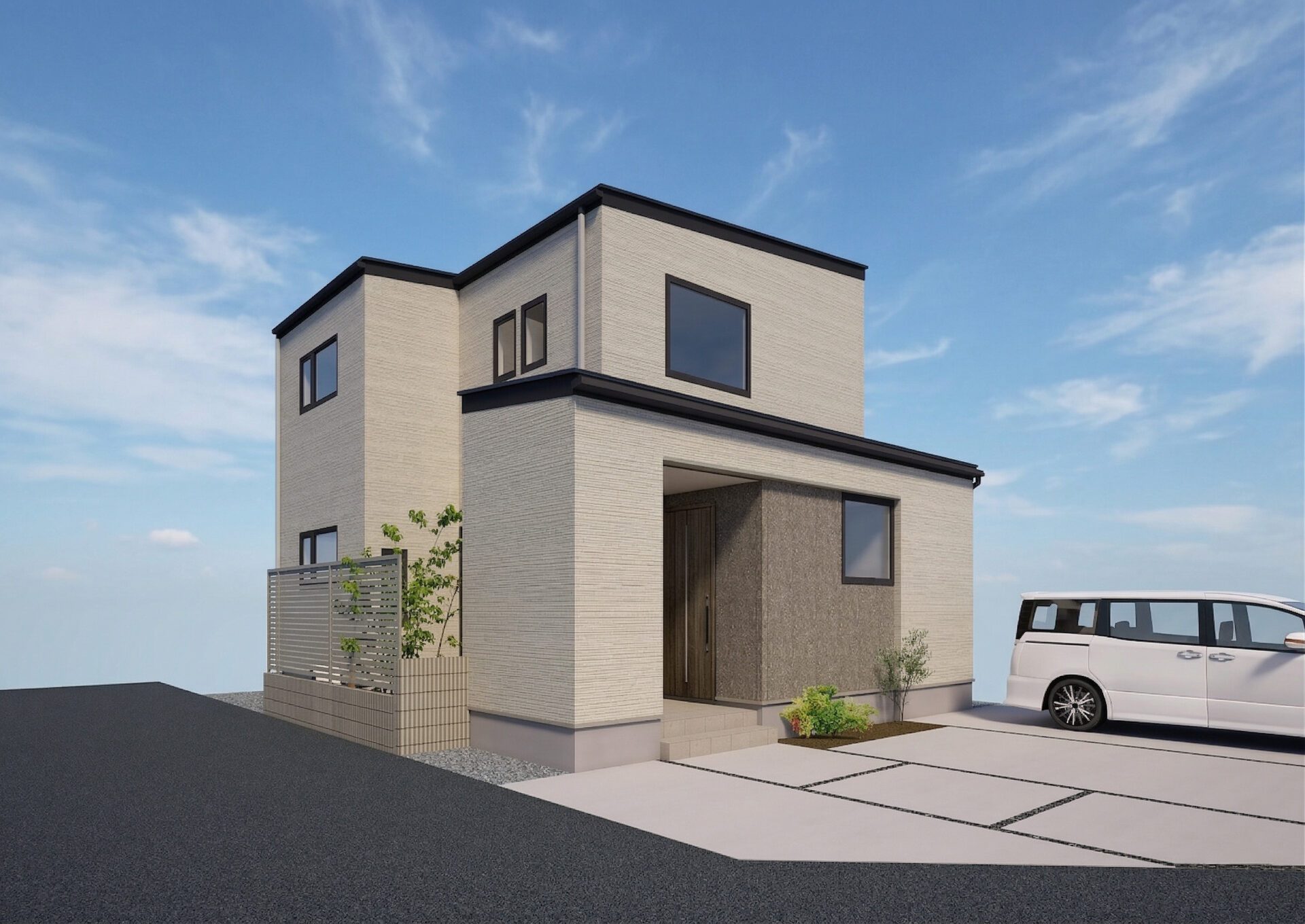 ■外観イメージ（南西側）