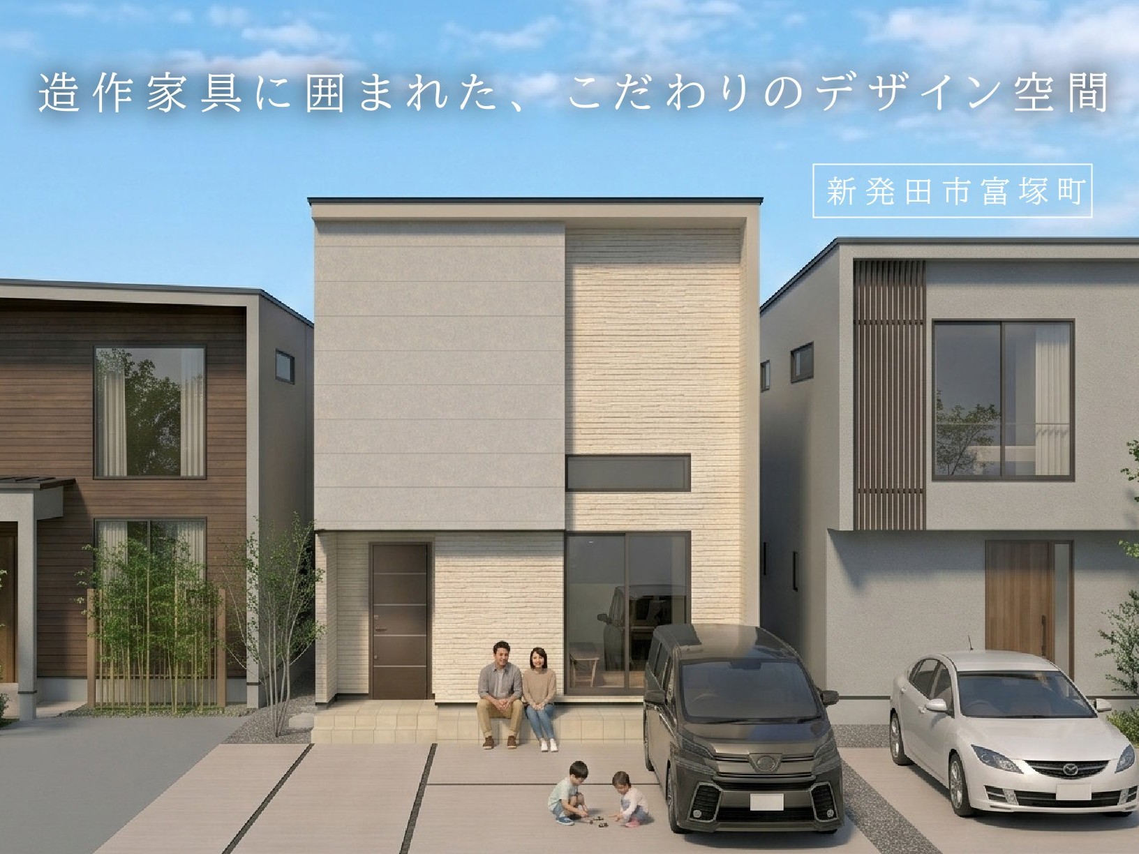 造作家具に囲まれた、こだわりのデザイン空間（新発田市富塚町）