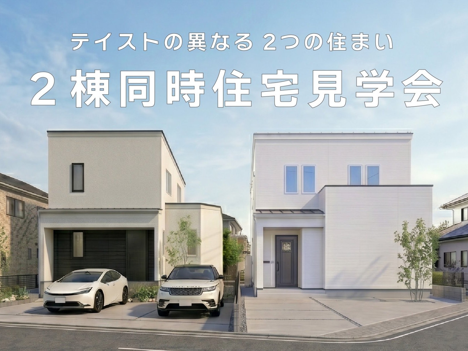 【２棟同時開催】テイストの異なる２つの住まい。２棟同時住宅見学会（長野市）