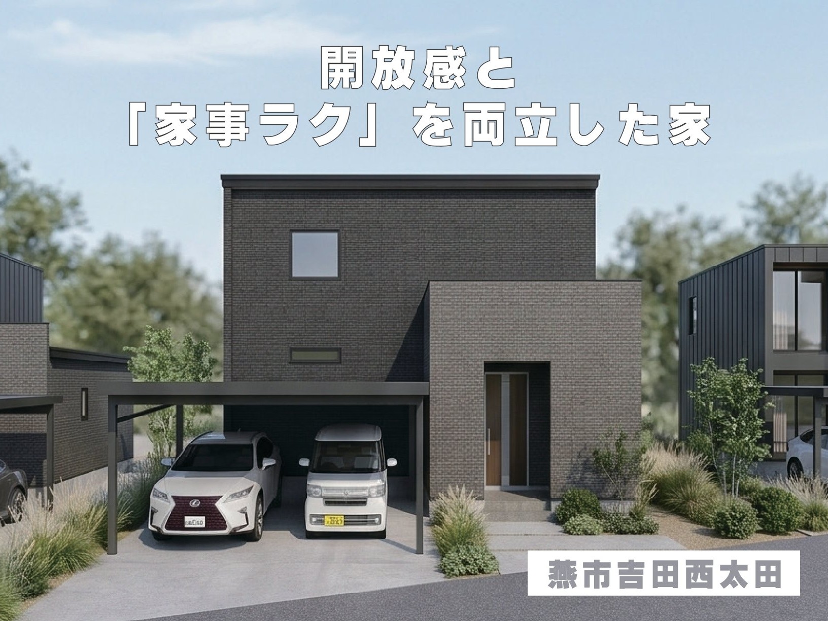 開放感と「家事ラク」を両立した家（燕市吉田西太田）
