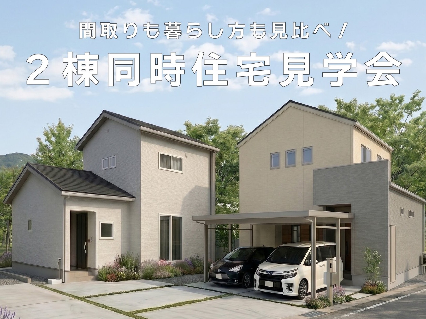 【２棟同時開催】間取りも暮らし方も見比べて体感できる見学会！（糸魚川市）
