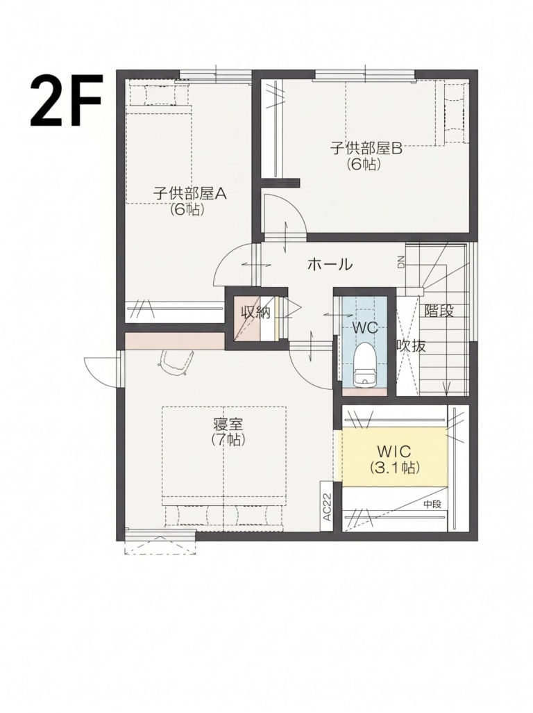 2階 間取り図